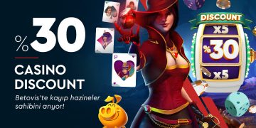 Betovis 30% Casino Discount Bonusu betovis-casino-kayip-bonusu