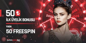 Supertotobet 50 TL İlk Üyelik Bonusu veya 50 Freespin supertotobet-deneme-bonusu
