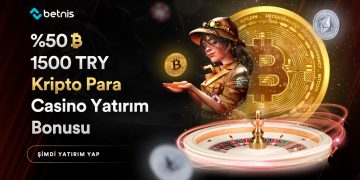 Betnis 50% - 1500 TRY Kripto Para Casino Bonusu betnis-kripto-para-yatirim-bonusu