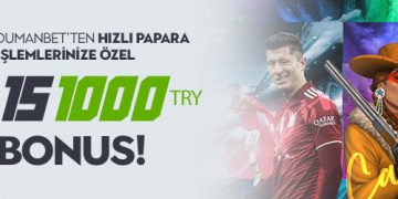 Dumanbet 15% - 1000TL Hızlı Papara Yatırım Bonusu dumanbet-papara-yatirim-bonusu
