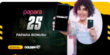 Golden90 %25 Papara Yatırım Bonusu golden90-papara